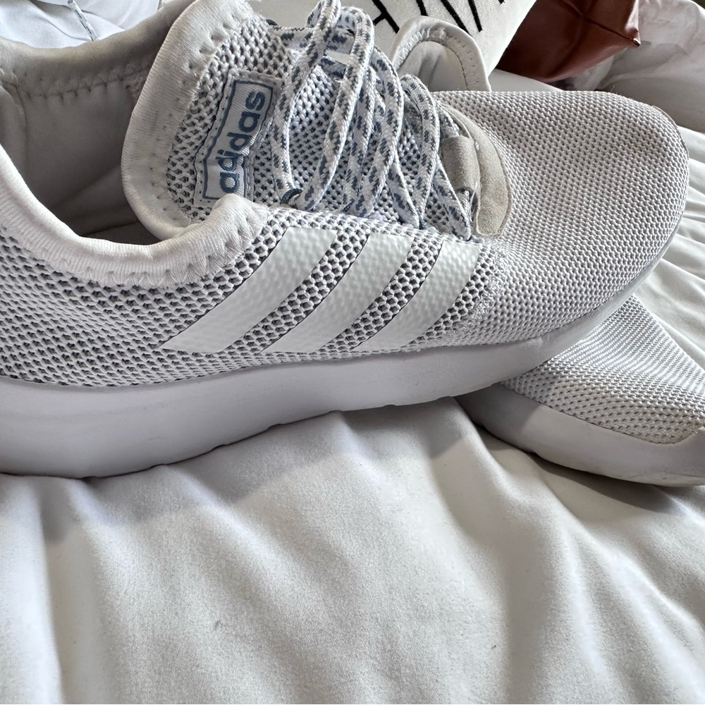 White womens adidas Lite racer RBN. SIZE 8.5